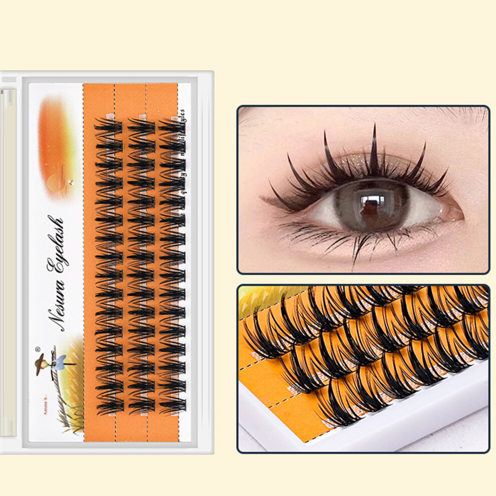 Roc-Electron Black (9Mm) Senseless Grafted Eyelashes For Diy Makeup