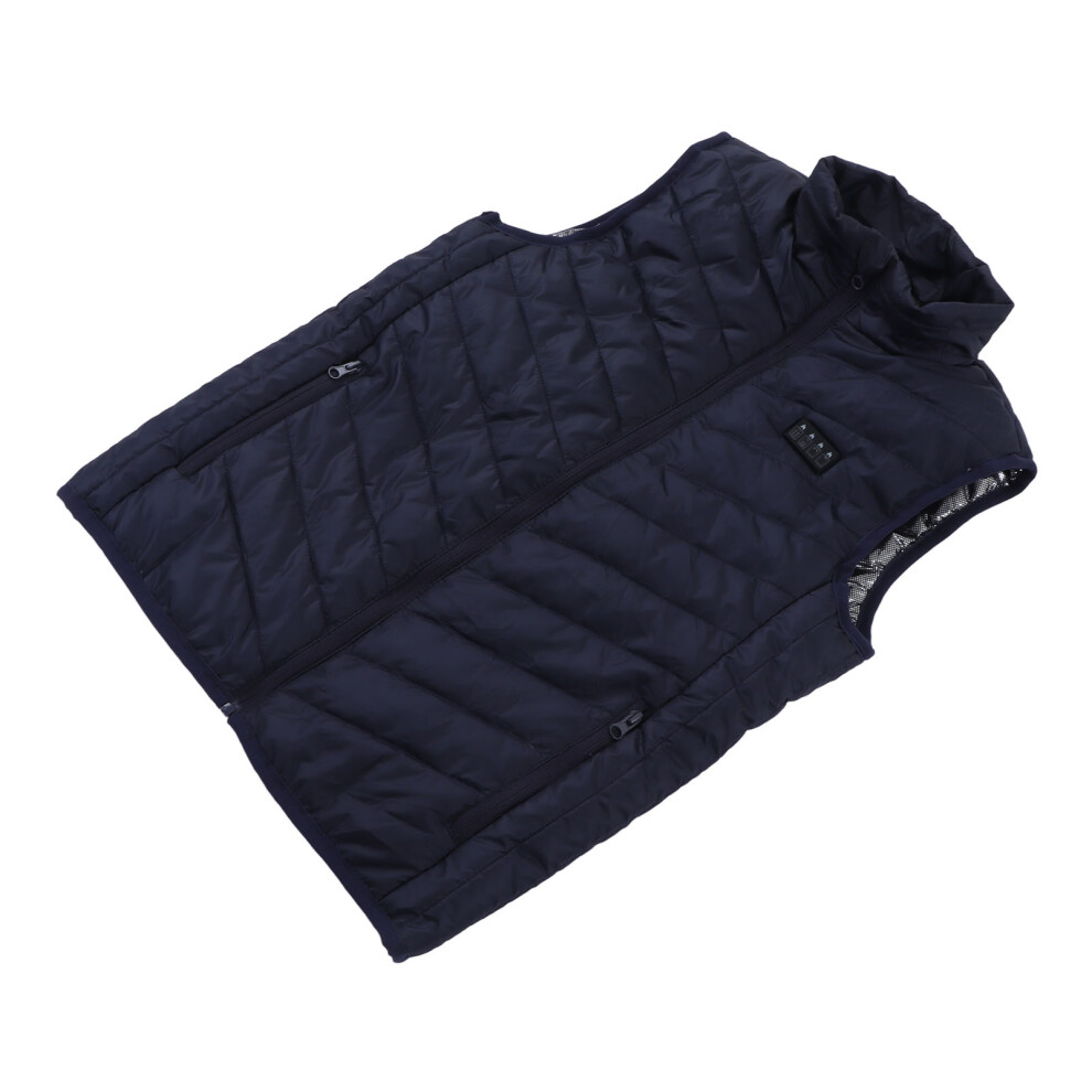 Electric Heated Vest 6XL Royalblue | 17 Area 4 Switch 3 Gear Smart Heating 9351387643566
