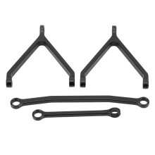 Aluminium-Lenkstangen-Set FCX24 1/24 71 mm Schwarz
