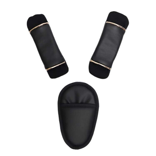 (Earl Black) Lightweight Baby Stroller Belt Pad - Easy Care
