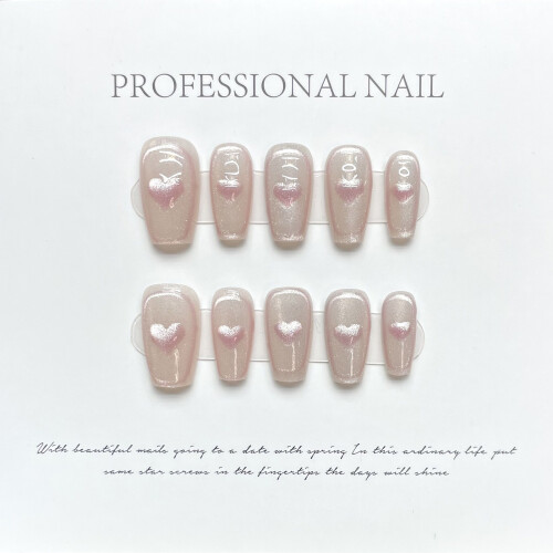 (S) Stage-Ready Press-On Cat Eye Nails