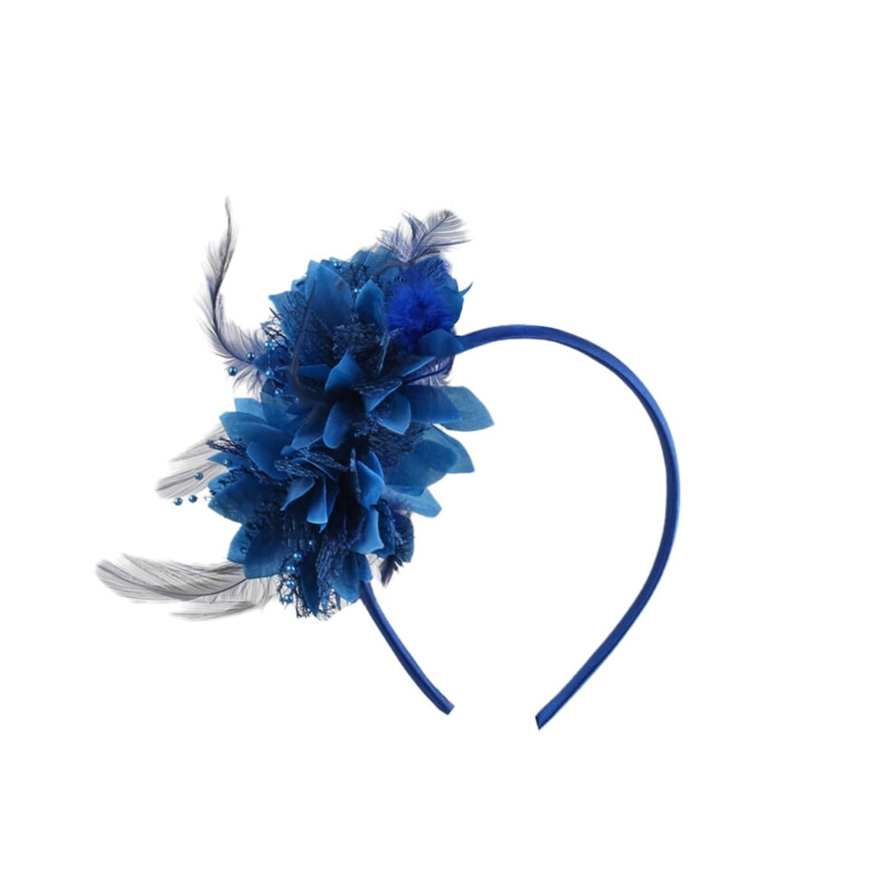 Unisex Colorful Flower Hairband Festival Props Hairhoop For Women Girl With Flower Design For Mardi Gras Theme Event