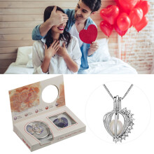 Wish Pearl Necklace Kit, DIY Necklace Kit, Necklace Cage Locket Set