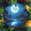 Blue Celestial Glow Moon Star Christmas Ornament 1 Pack 2