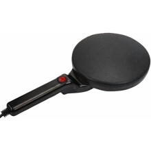 Non-Stick Electric Crepe Pan 8", Portable Griddle & Crepe Maker with Auto Temp Control, Makes Crepes/Tacos in 20 Sec (Black, US)