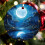 Blue Celestial Glow Moon Star Christmas Ornament 1 Pack 6