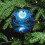 Blue Celestial Glow Moon Star Christmas Ornament 1 Pack 8