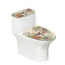 Floral Hummingbird Stylish Gifts Bathroom Toilet Cozy Set Soft Stretch for Bathroom Accessories