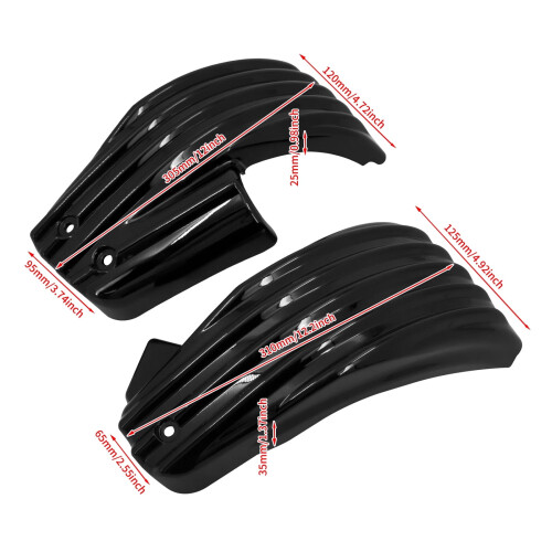 Fence ABS Black Battery Side Fairing Covers for Harley FLFB 1