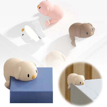 Silicone Table Corner Protectors - Soft Baby-Proofing Covers For Household Edges, Clear Safety Bumpers For Kids & Pets