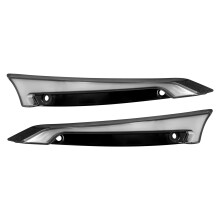 Black Windshield LED Fairing Trim Turn Signal Light Fit For Harley FLTRX 2015-23