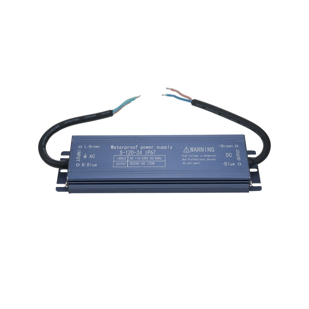 Ip67 Waterproof Led Driver 110-240V Ac To 24V Dc 120W, Constant Voltage, For Led Strip, Outdoor Lightbox, Signboard 9009879543121