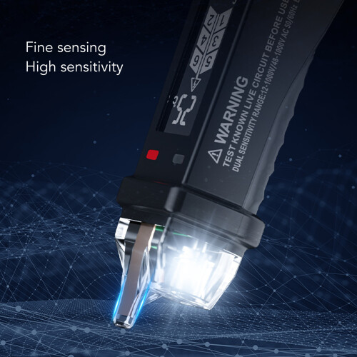 AC Voltage Detector Pen 12‑1000V, HD Screen, Auto Shutdown, High Sensitivity 2