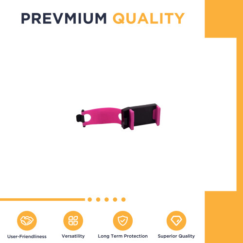 (Pink) Universal Steering Wheel Phone Mount - Hands-Free Holder