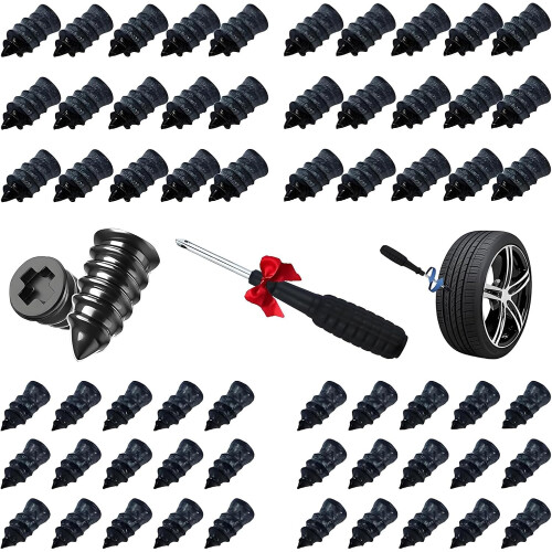Self-Sealing Rubber Tire Plugs 60 pcs (30L+30S)