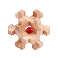 Wooden Puzzle Set Mortise Tenon Kongming Lock 1 Piece