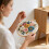 Floral Embroidery Kit for Beginners with Pre-Printed Fabric 4
