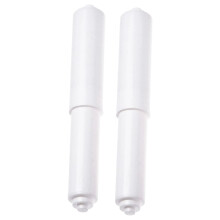 2pcs Universal Toilet Paper Holder Replacement Rod, Plastic Retractable Insert for Bathroom Fixture Accessories (White)