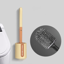 Toilet Brush, Hard Bristles Cleaning Tool, Ergonomic Handle and Stable Base, Efficient Bathroom Sanitation, Household Essentials