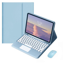 Touchpad Keyboard Case for iPad 10.2 (2021), Compatible with 9th/8th/7th Gen, Smart Cover w/ Pencil Holder & Multi-Touch Trackpad