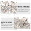 Shoe Clips Silver Rhinestone 1 Pair 2.4x1.4x0.4In 2