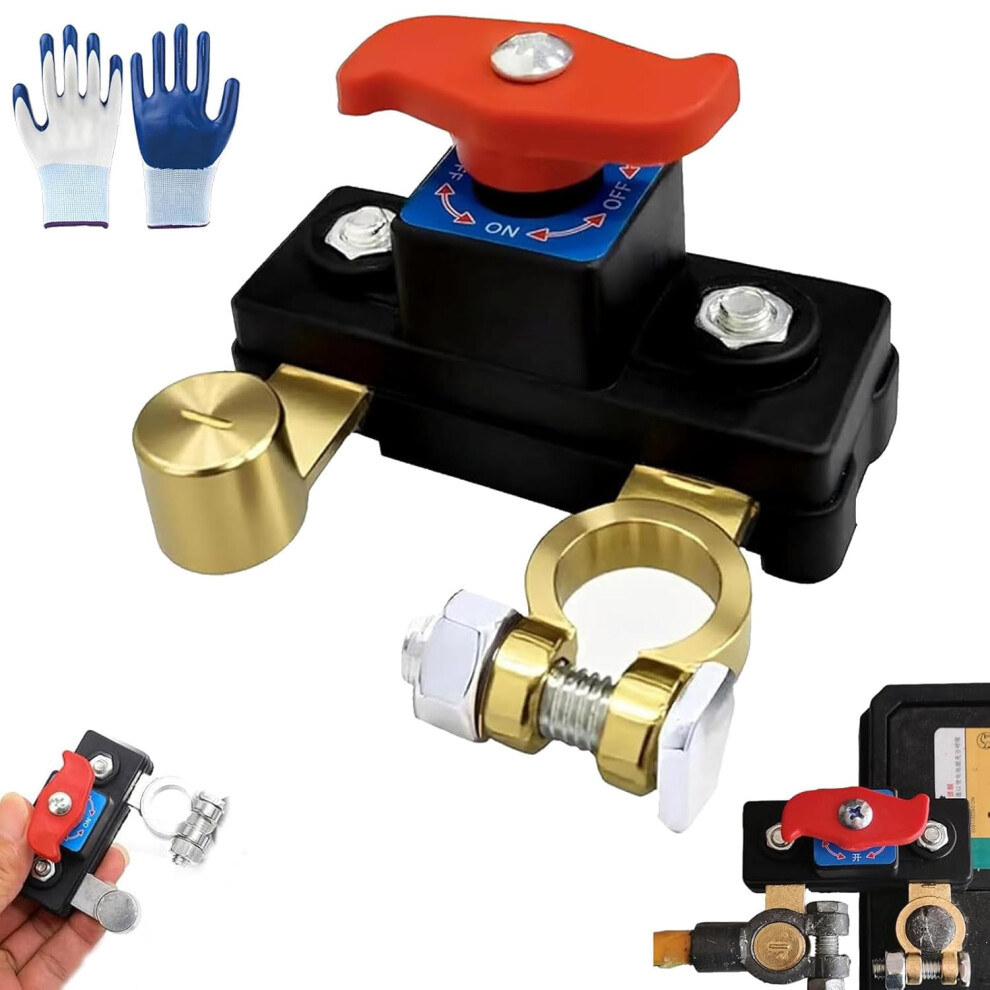 Universal Battery Disconnect & Leak Protector For 12/24V Cars, Boats Â Compatible With Standard Terminals 9009879546207