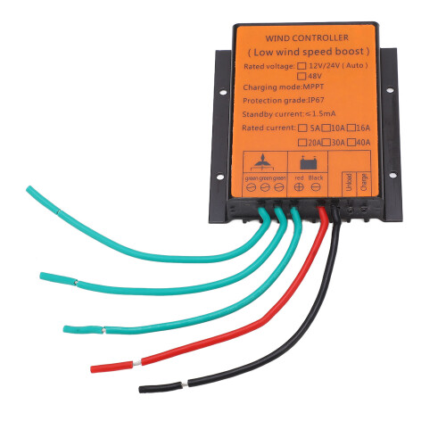 Wind Turbine MPPT Controller 48V 500W IP67 Aluminum Shell with LED Display 1