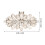Shoe Clips Silver Rhinestone 1 Pair 2.4x1.4x0.4In 5