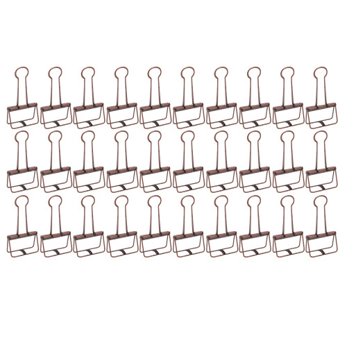 30 Stück Draht-Binderclips, 2 Zoll Lila-Bronze 1