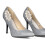 Shoe Clips Silver Rhinestone 1 Pair 2.4x1.4x0.4In 7