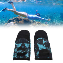 Blau-schwarze 3mm Neopren-Tauchsocken für Männer, Frauen Wassersport Schnorcheln Surfen