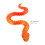 (Red Gold, 45cm) 3D Printed Snake Toy - Multi-Jointed Desktop Decor 3