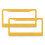 Yellow Striped Aluminum License Plate Frame 2-Pack 1