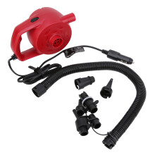 AC DC Inflator Deflator Multi-Nozzle Attachment High-Volume Air Pump Stable Base Large Handle Portable Electric Inflate Deflate for Travel Home Use