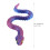 (Red And  Blue, 45cm) 3D Printed Snake Toy - Multi-Jointed Desktop Decor 2