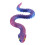 (Red And  Blue, 45cm) 3D Printed Snake Toy - Multi-Jointed Desktop Decor 3