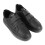 2-Strap Hook & Loop Men Black PU Leather Shoes 40 14