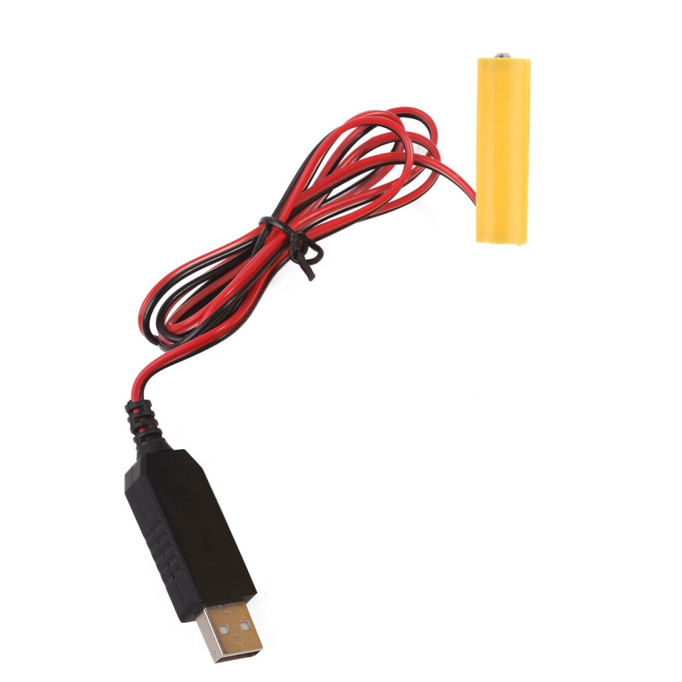 Comeet Eliminator Cable, Usb 5V To 1.5V Lr6 Aa Battery Aa Battery Eliminators Cable Replace 1Pcs 1.5V Aa Batteries For Led Electronic Light 9558830275637