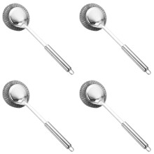 4-Piece Stainless Steel Pot Brush Set with Long Handle