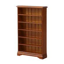 Tiny Wooden Library Ornament Miniature Bookshelf Model 6 Tiers Bookcase Display Shelf Dollhouses Furniture Decors
