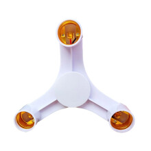 ROCKROK 2/3/4/5/6/ Light Bulb Socket Splitter, E26/E27 Light Socket Adapter Conventer, Standard Base LED Bulb Converter