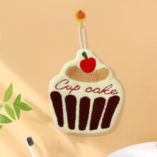 Cute Baking-Themed Hand Towels, Thick Absorbent Fleece, Fast-Dry Kitchen Dishcloths, Decorator Gift (F), Compatible with Standard Hooks