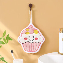 Cute Baking-Themed Hand Towels, Thick Fleece, Absorbent & Fast-Dry – Decorative Kitchen Towels, Gift (B), Compatible with Standard Hooks