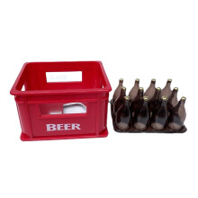 Dollhouses Miniature Beer Drink Set with Crate 1/12 Scale Dollhouses for Craft Project Display and Model Enthusiasts