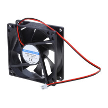 12V 2-Pin 80x80x25mm PC Computer CPU Heatsink Brushless Cooling Fan 8025 with 20cm Cable