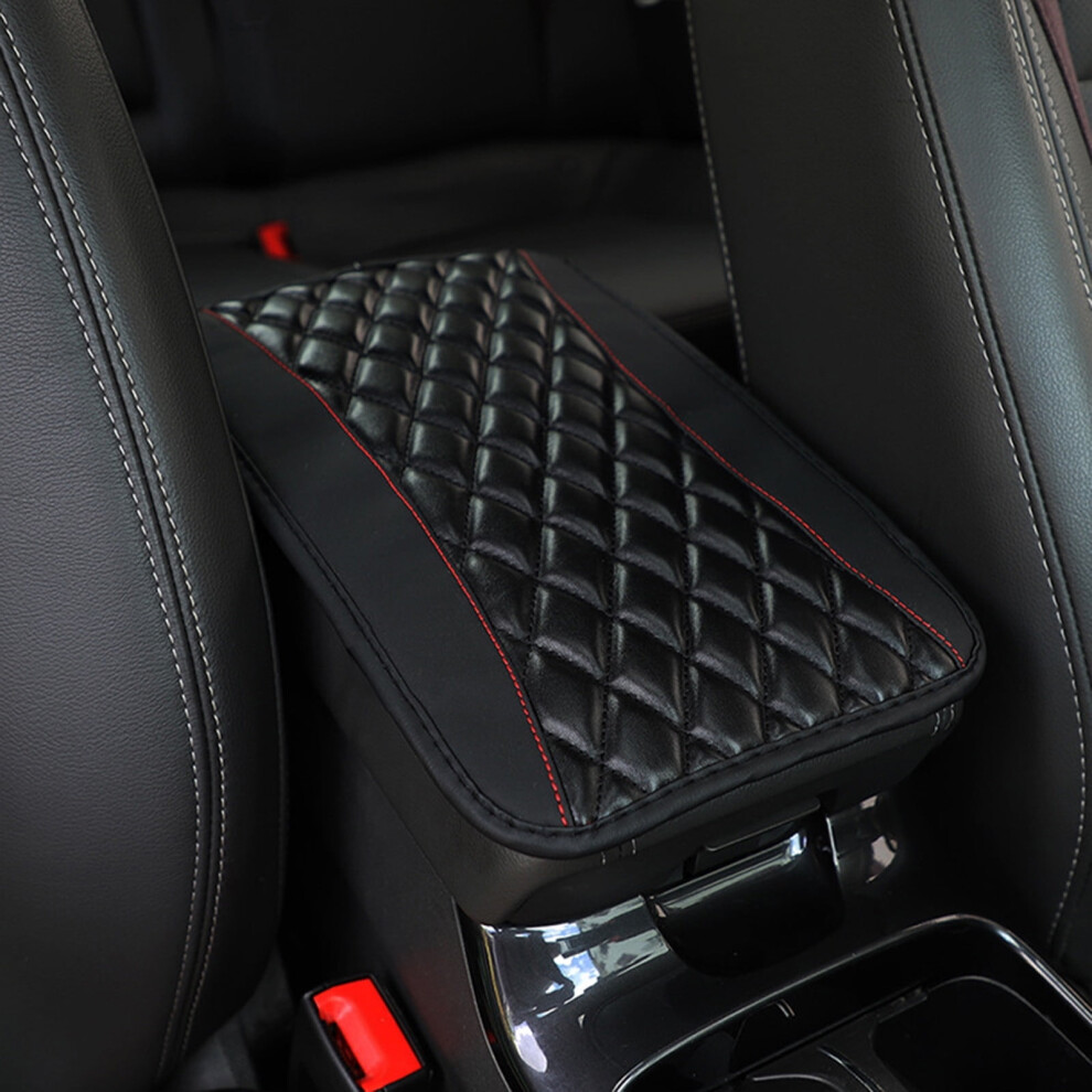Universal Leather Car Armrest Box Mat, 12.6X7.5in, Waterproof & Non-Slip, Easy Install For Cars, Suvs, Trucks, Minivans Â Compatible With All Models 9101399544913