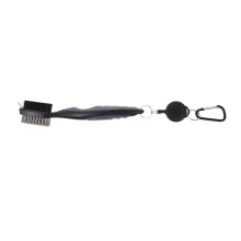 OUNONA Dual Sided Club Brush for Cleaning with ABS Plastic Material Grey Color Lightweight Portable Golfer Accessory 1 Pc