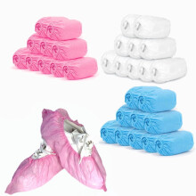XiYing Disposable Non-Woven Shoe Covers Non-Slip 100 Pack
