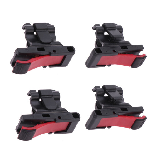 4Pcs Mobile Game Shortcut Button Red Easy Install Phone Trigger Controls