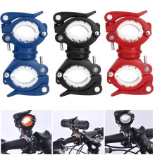 Bicycle Mount Bike Front Flashlight Holder Torch Multi-function Clip Clamp
